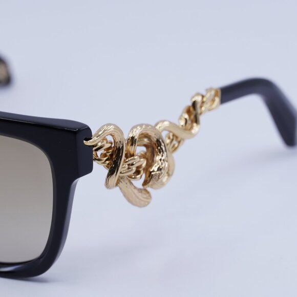 🕶️ New Roberto Cavalli SRC014M 700G Sunglasses - Black/Gold Frame - Picture 3 of 10